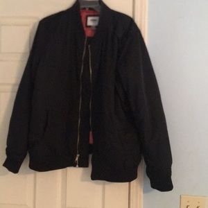Black bomber jacket